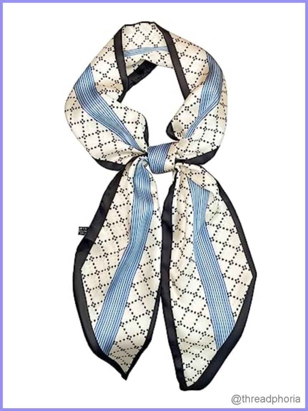 58x5.9 Satin Scarf Headscarf Neck Tie Hair Bandana Silk Feel